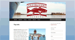 Desktop Screenshot of coldbloodedfishing.com